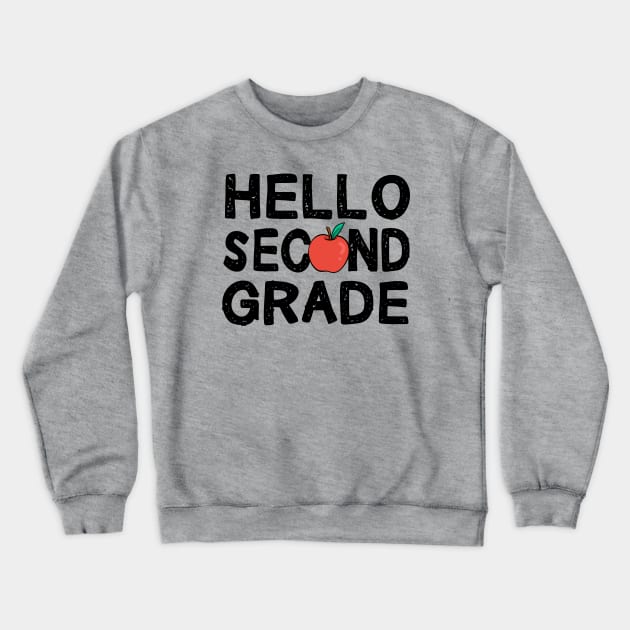 Hello Second Grade Crewneck Sweatshirt by SKHR-M STORE